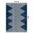 Geometric Navy/Blue Indoor/Outdoor High-Low Area Rug-515871118
