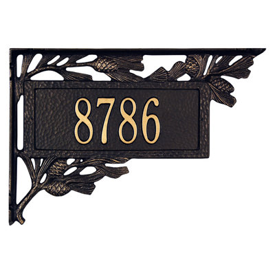 Pinecone 1-Line Hanging Sign