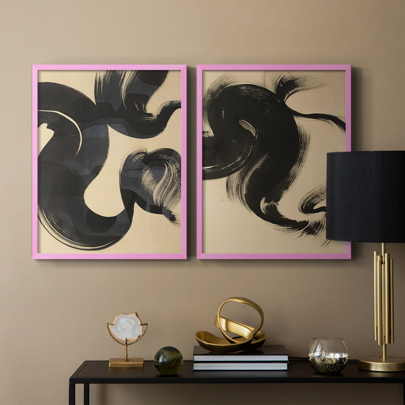 Reproduction encadrée Sea change I-Premium - prête à être accrochée - aucun clou requis - aucun clou requis, Rose