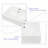 21"X16" White Ceramic Rectangular Wall Mounted Bathroom Sink With Faucet Hole And Overflow