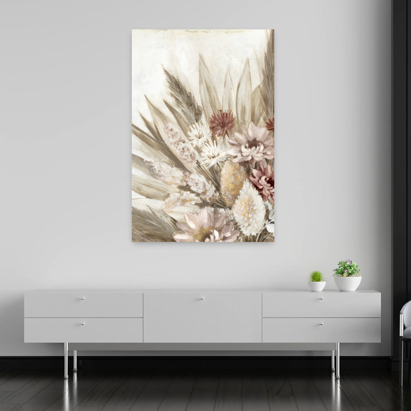 «Envoyez tout votre amour», art floral contemporain élégant, H 60 po x l 40 po