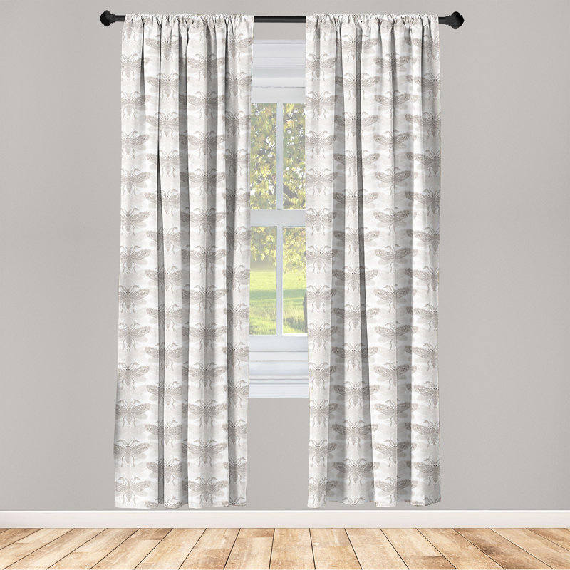 Semi Sheer Curtain Pair, 28" W x 84" L