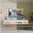 180-inch wall-mounted floating TV stand with 20-color LED lights and a charging station-443878789