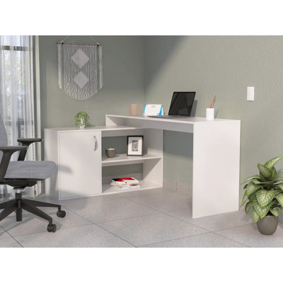 L-Shaped Executive Desk and Computer Desk
