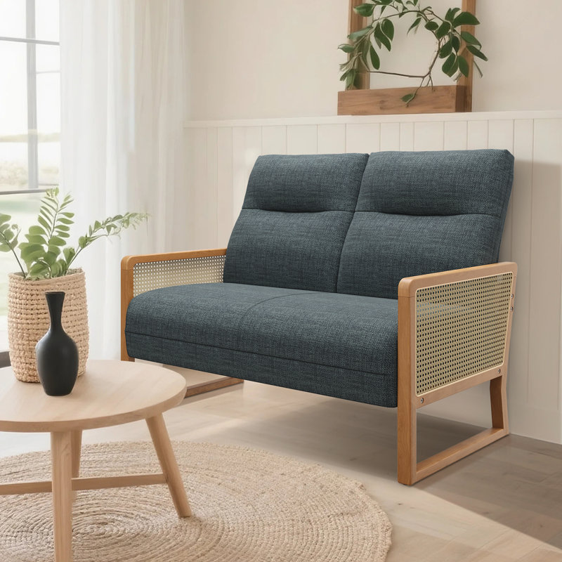 48'' Upholstered Loveseat, Gray