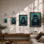 Gorilla's Gaze Modern - Framed Print-645684285-645684291