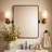 Woodvale Metal Framed Beveled Pivoting Wall Mirror-380576142-302987947