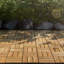 30.5cm L x 30.5cm W Solid Wood Interlocking Deck Tile-424318999