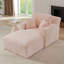 Méridienne intérieure simple, revêtement moderne en velours côtelé, aucun assemblage requis, canapé-lit confortable pour le salon, le bureau, l’appartement