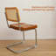 Chaises de salle à manger en rotin avec pieds chromés-11970117-11970114