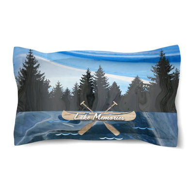 Taie décorative en polyester Lake Memories