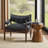 Ramira Top grain Genuine Leather Armchair with tufted button-77737885