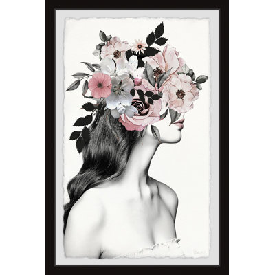 «Flower brune», reproduction encadrée