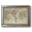 Toile encadrée de qualité supérieure de la carte du monde de Mitchell - prête à être accrochée-1612722005