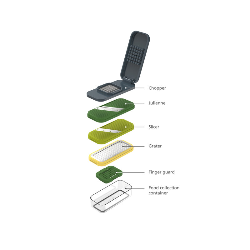 Multi-prep Compact 4-in-1 Chop, Grate and Slice Set