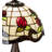 12" High Roseborder Mini Lamp