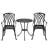 Damekia 2 - Person Three Leg Dining Set-194330438