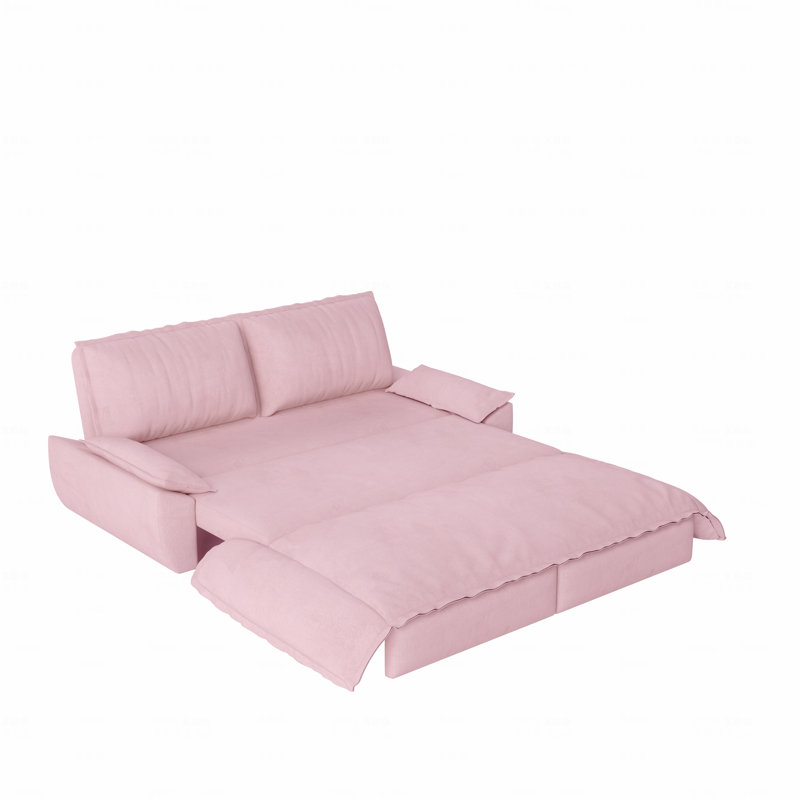Canapé-lit escamotable de 73,2 po pour grand lit, canapé-lit convertible 3-en-1 (convertible en lit), causeuse multifonctionnelle en velours