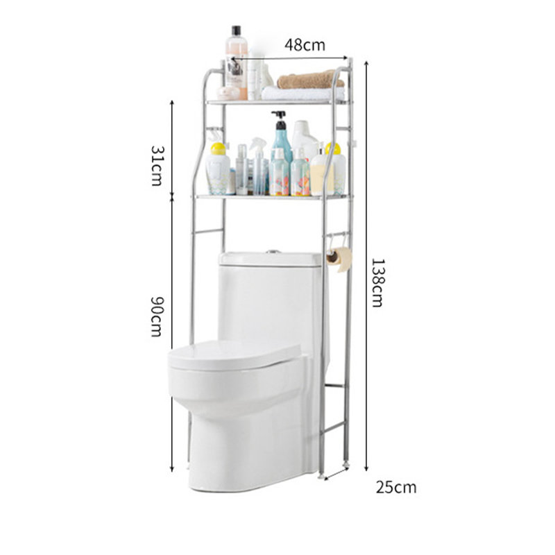 Iron Frame Mounted Bathroom Shelves
