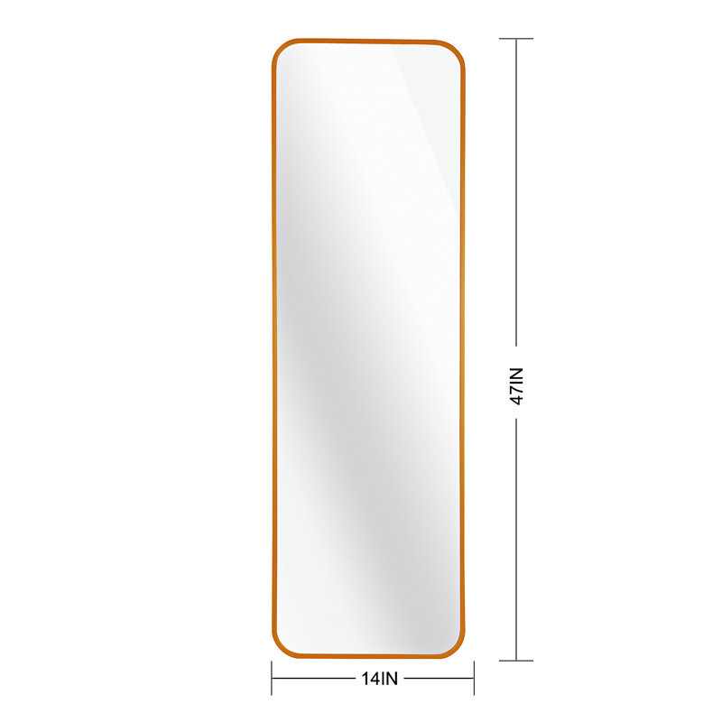 Miroir de porte, Doré
