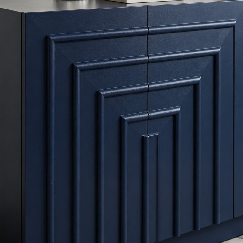 Armoire d'entrée de style américain, Bleu très foncé, H 31,5 po x l 62,99 po x P 15,75 po