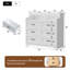 Solid Wood 110cm W 6 - Drawer Chest of Drawers
