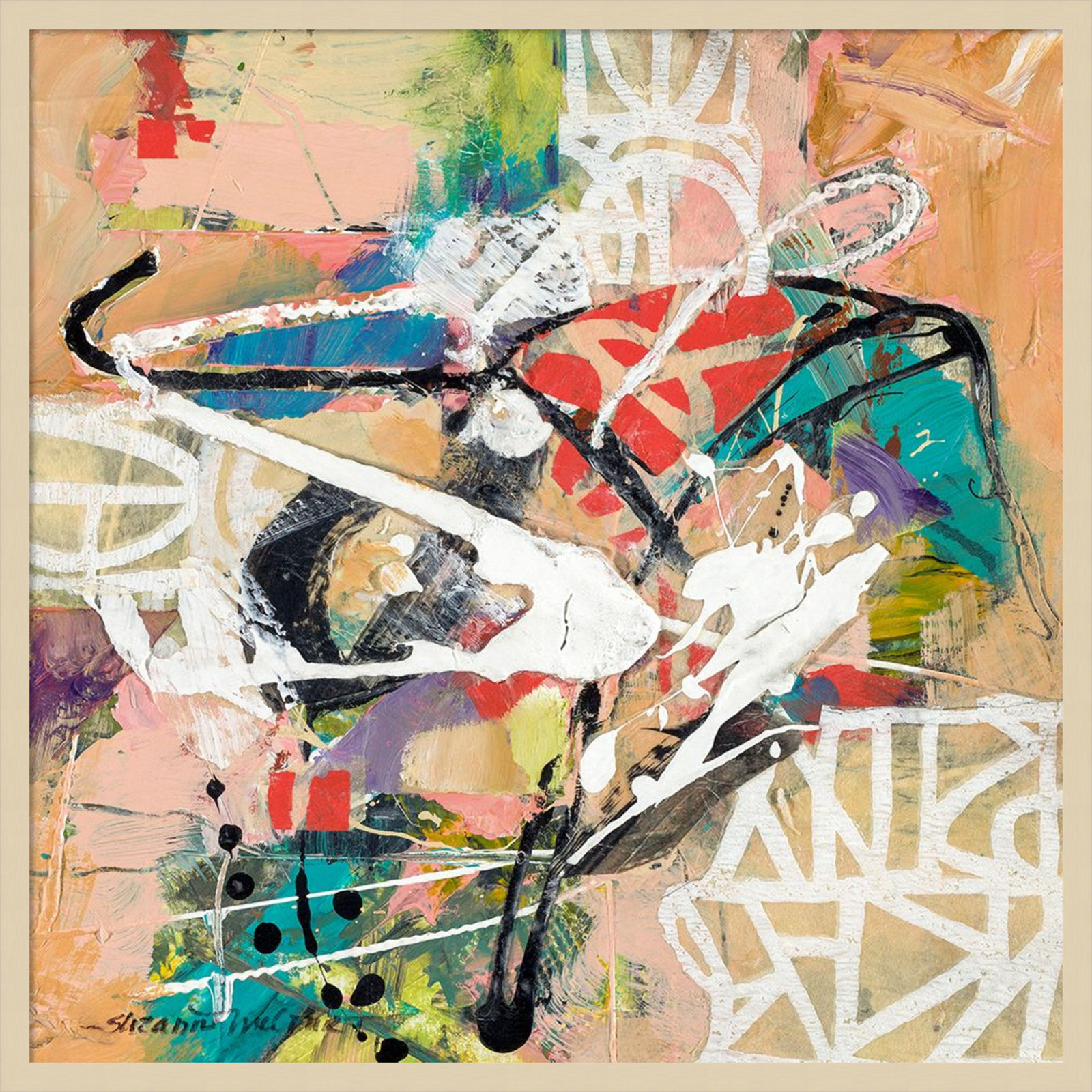 Sutter "Talk 2 Me" Print by Suzanne McCourt, Brown, 33" H x 33" W