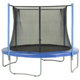 Trampoline Replacement Enclosure Surround Safety Inside Net for 12ft Frame using 4 Straight Poles