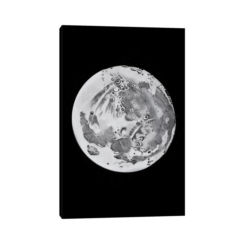 Phases Of The Moon VI by PatentPrintStore - Wrapped Canvas Print, 20.32 cm H x 30.48 cm W