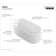 Ceric 60-In X 29-In Freestanding Bath With Center Toe-Tap Drain