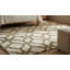 Tapis en laine touffeté à la main Marla, élégant tapis ivoire pour le salon, la chambre à coucher, le bureau et la maison, design élégant et durable