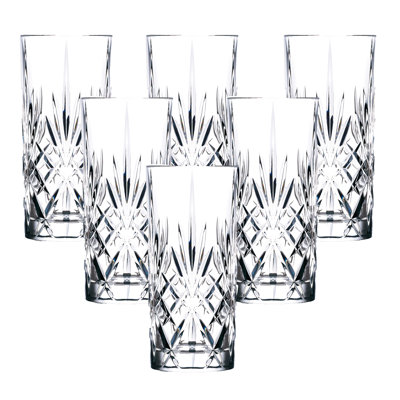 Melodia 12.25 oz. Crystal Highball Glass Set