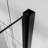 30"x 72" Pivot Glass Shower Door 1/4 Inch (6mm) Tempered Clear Swing Panel In Black Finish, Reversible Installation, Adjustable Width, 180° Pivot, Bi - Folding Hinges, Waterproof Handle, Leakage Seal
