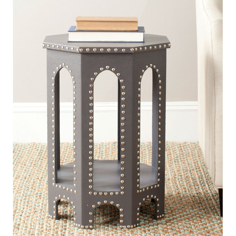 Nara End Table, Gray