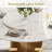Drennen 59" Modern Round Dining Table Set With Lazy Susan, 6Pcs Dining Chairs-125375531