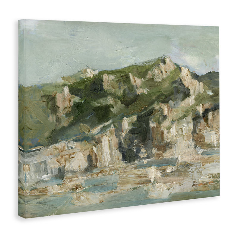 Art mural sur toile, "Rough Rocky Cliff", par Ethan Harper, H 30 po x l 40 po