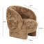 Natural Vegan Shearling Accent Chair-675092097