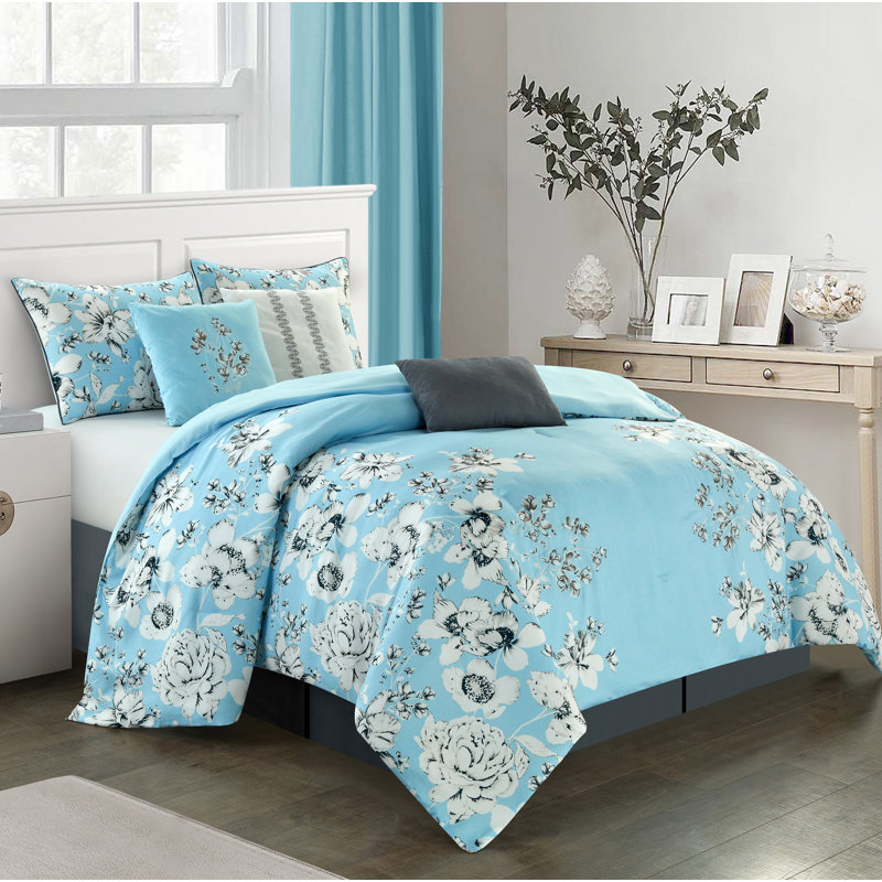 Diana Comforter Set, California King Comforter + 6 Additional Pieces