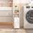 Bathroom Storage Cabinet, Corner Floor Cabinet with Doors and Adjustable Shelf, Narrow Toilet Paper Cabinet, Bathroom Organizer for Small Spaces-56294178-56294181