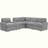 Power Recliner Corner Sofa with USB Ports and Power Socket-2142709286