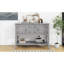 Grande console de rangement rétro Cambridge Series avec quatre petits tiroirs et une tablette inférieure pour le salon-1302979257
