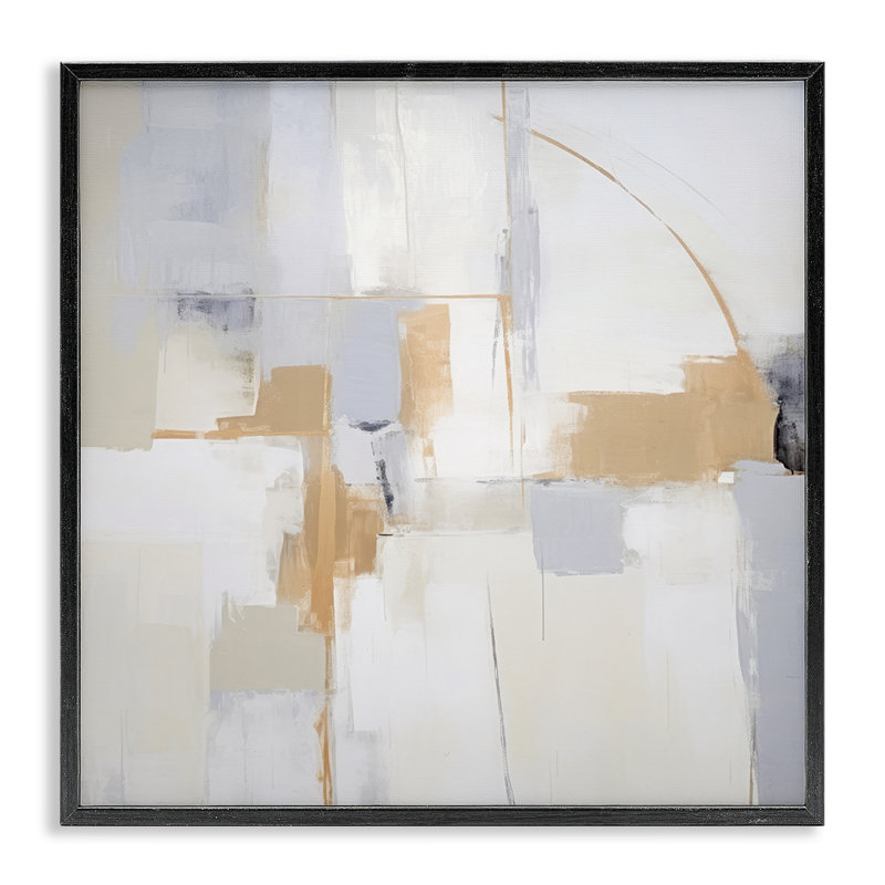 Giclée encadrée jaune visionnaire subtile, design par Irena Orlov, Giclée encadrée noir minuit, H 12 po x l 12 po