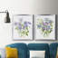 «Columbine Spray I», ensemble de 2 reproductions sur toiles encadrées