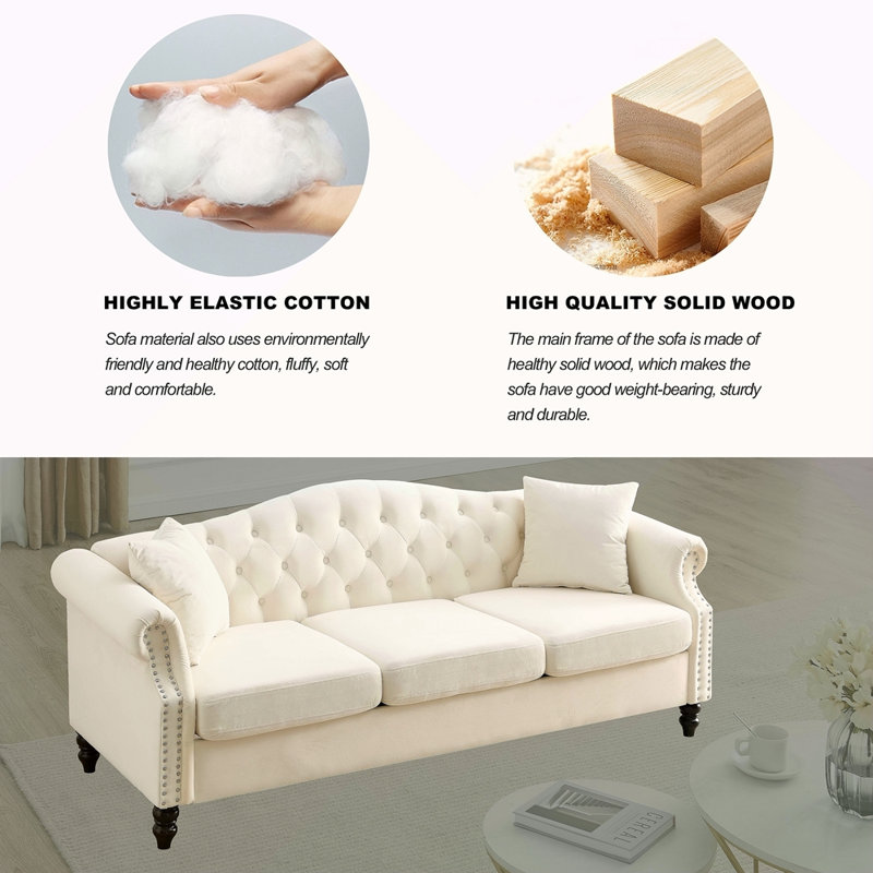 Fredell " Velvet Sofa