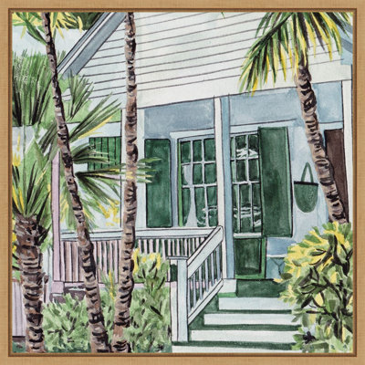 Palm House I by Melissa Wang Framed Canvas Wall Art Print