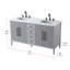 Meuble-lavabo double 60 po-2136184979