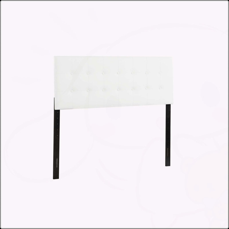 Stylish Light Adjustable Headboard, Full/Double, White