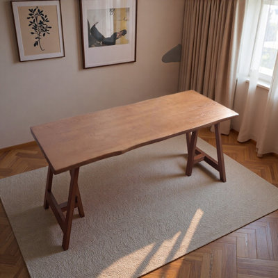 Brown American Style Country Cherry Wood Desk