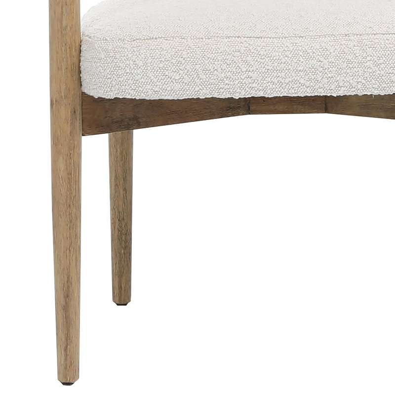 Matilda Boucle Upholstered Dining Chair, Off White