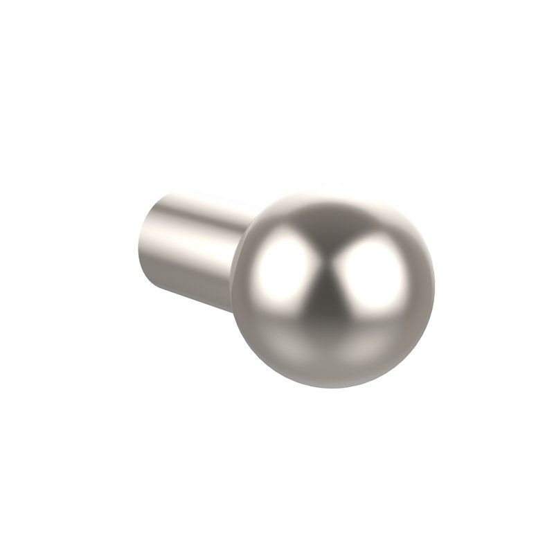 Poignée ronde Gober, Nickel poli, 1 1/4"